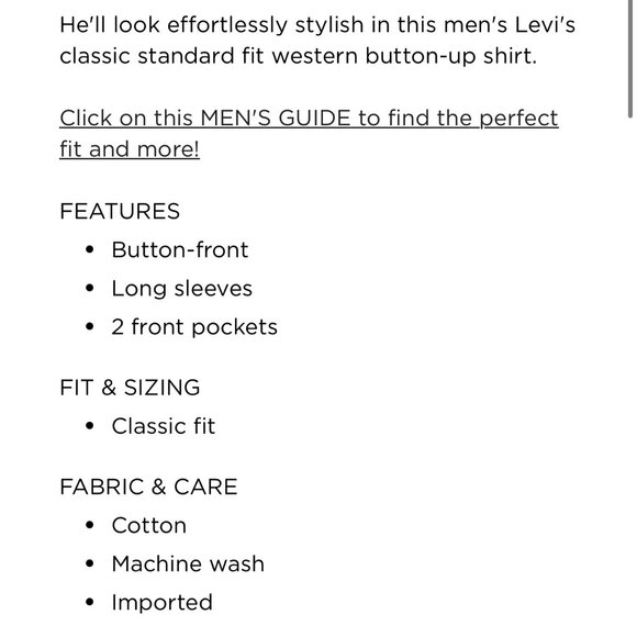 Men's Levi Classic Standard Fit Western Button Up Shirt Angler Otter Overdyed L - Picture 7 of 7